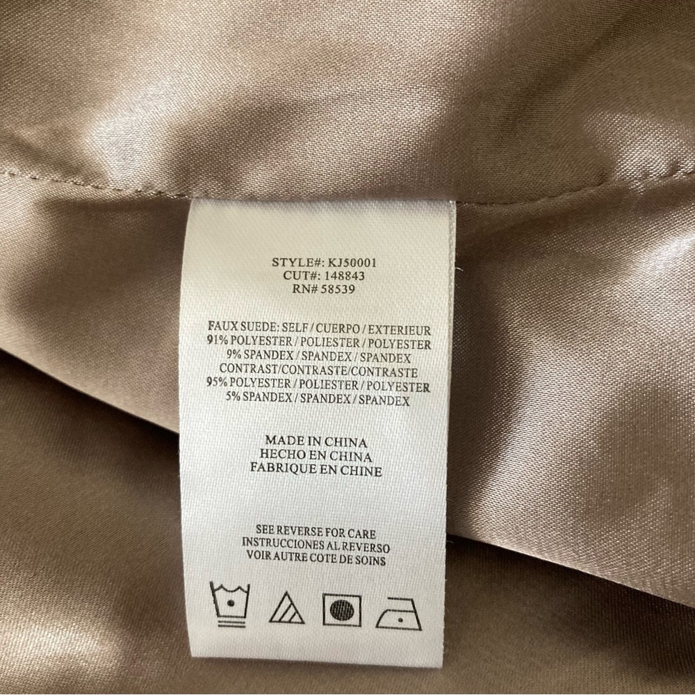 Kut from the Kloth Tan Faux Suede Moto Jacket - Picture 10 of 10